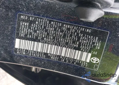 2020 Toyota Corolla Se from USA, damaged, VIN 5YFS4RCE2LP026313